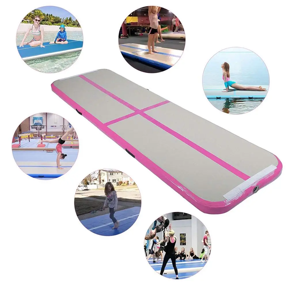 

3M 4M 5M Inflatable Gymnastics Air Track Tumbling Mat Airtrack Mats for Home Use/Training/Cheerleading/Yoga/Water with Pump