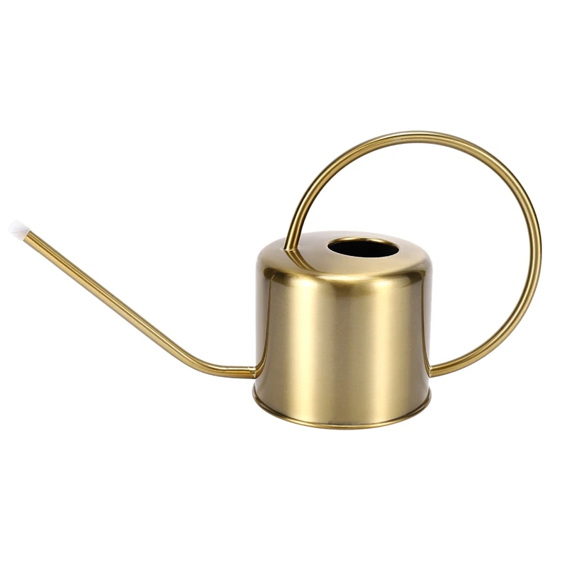 Watering Can Golden Garden Stainless Steel 1300Ml Small Water Bottle Easy To Use Handle Perfect For Plants Flower | Дом и сад