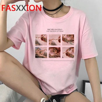 

Michelangelo Harajuku Funny Cartoon T Shirt Women Ullzang Aesthetic T-shirt 90s Vintage Graphic Tshirt Grunge Top Tees Female