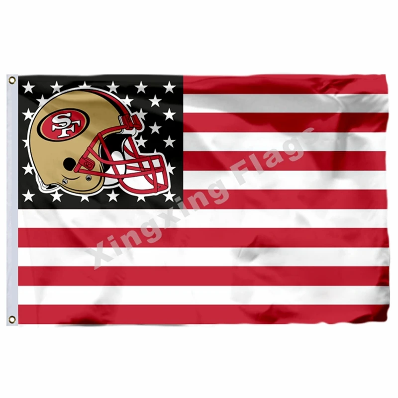 A5 Флаг с надписью 3ft X 5ft из полиэстера NFL1, флаг с надписью из Сан-Франсиско 49ers, Размер № 4, 90X150 см, на заказ - Цвет: A5