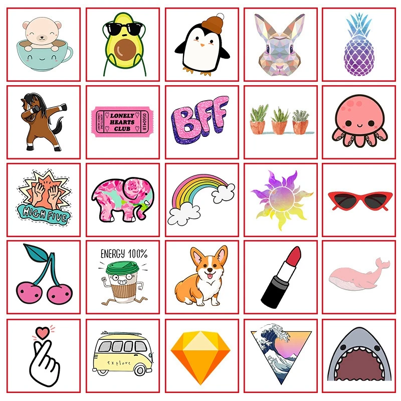 Stickers Kids Toys Laptop Motorcycle Space Unicorn Sticker Scrapbook Skateboard Graffiti Waterproof Stickers Pack 50pcs/Lot