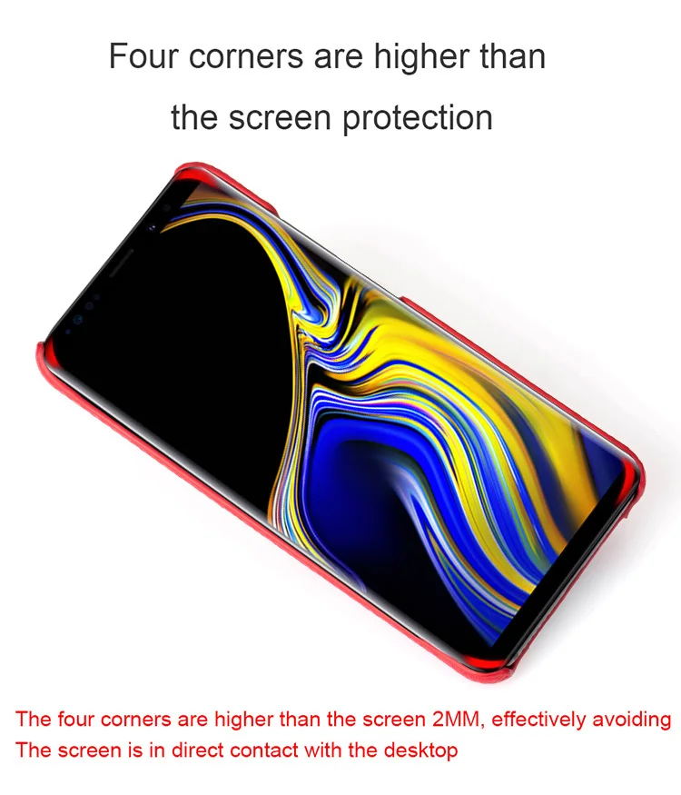 Чехол для телефона для samsung Galaxy S6 S7edge S8 S9 S10 плюс A30 A50 A70 из яловой кожи; с прошитой для Note 8, 9, 10, A5 A7 A8 J5 чехол