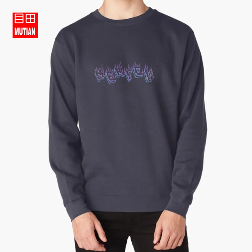 Nekflamme bleu фиолетовые толстовки с капюшоном nekfeu ken samaras nek nekflamme flamme feu синий фиолетовый логотип