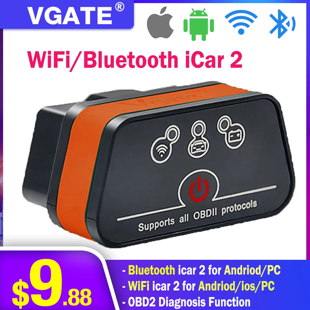 Vgate iCar PRO Bluetooth/WIFI OBD2 Car Diagnostic Scanner For Android iOs BSG 