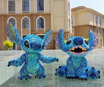 

18cm Stitch Savings Bank Decoration DIY Diamond Set Money Box Boys and Girls Gift Saving Box Cartoon Cash Box Vinyl Material