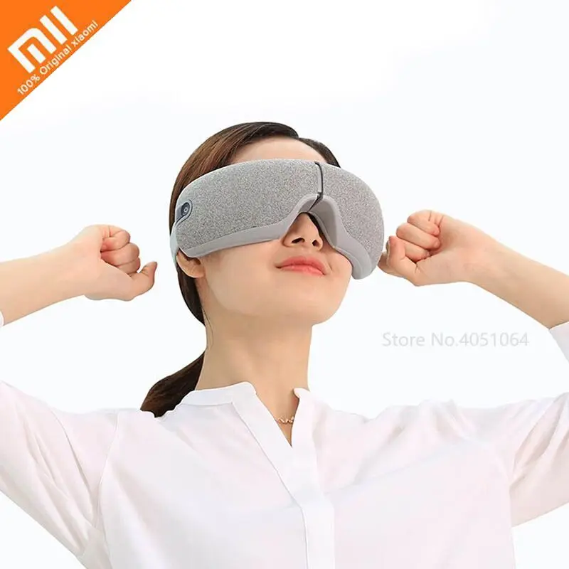 Xiaomi массажер для глаз складной Вибрационный умный роликовый массаж горячий нагрев терапия умная маска для глаз USB Перезаряжаемый 3D массажер