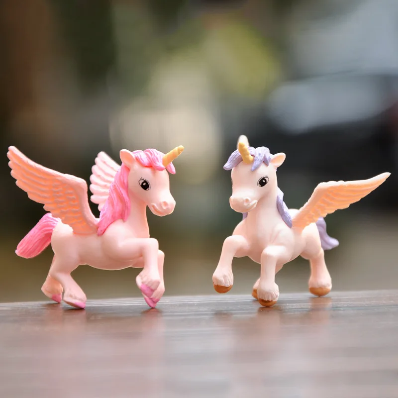 BAIUFOR 1PC Small Cute Horse Figures Fairy Animal Miniature Garden Figurine Cake Party Desk Decoration Toy &amp Gift | Дом и сад