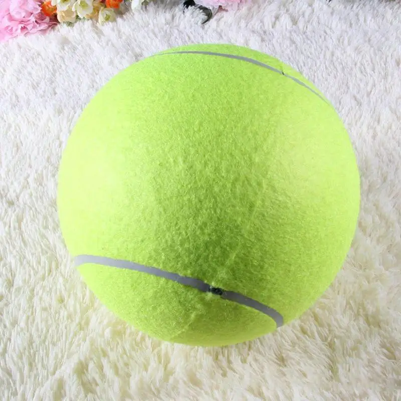 Tennis Balls 6.3/24CM Big Giant Pet Dog Puppy Tennis Ball Thrower Chucker Launcher Play Toy Supplies Outdoor Sports With Natural Rubber