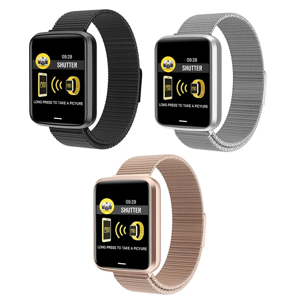 H19 Smart Bracelet 1.3 inch Large Color Screen Bluetooth Heart Rate Blood Pressure Health Monitoring Waterproof Sports Watch