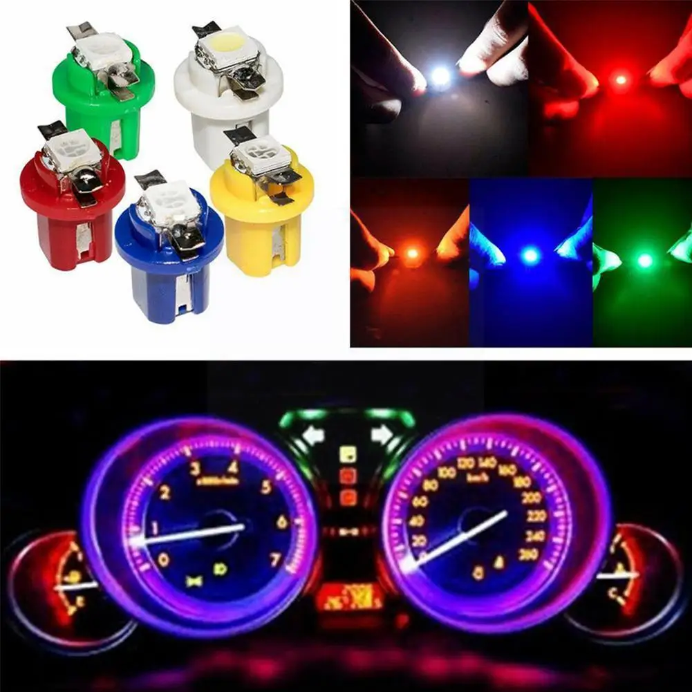 10 шт. T5 B8.5D 509T B8.5 Smd Светодиодная лампа Автомобильный датчик для приборной панели