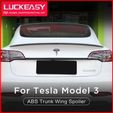 LUCKEASY высокопроизводительная версия автомобиля ABS Багажник крыло спойлер для Tesla модель 3- купе производительность багажник спойлер крыло