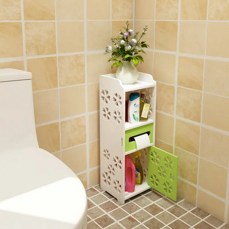 Ванная комната на полу водонепроницаемый стеллаж для хранения шкафчик спальня кухня полки для хранения Домашний Органайзер