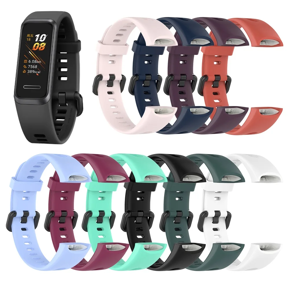 Ремешок силиконовый для HUAWEI Band 4 / Honor 5i мягкий сменный спортивный браслет