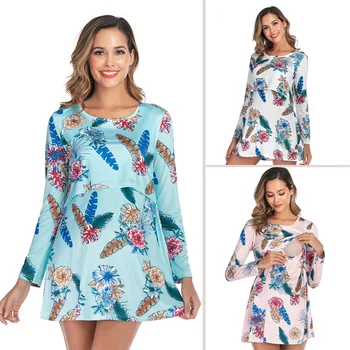

2020 Vestidos Nursing Pregnancy Dress Clothes Pregnant Clothes Women Sundress Breastfeeding Dresses pregnancy dress photography