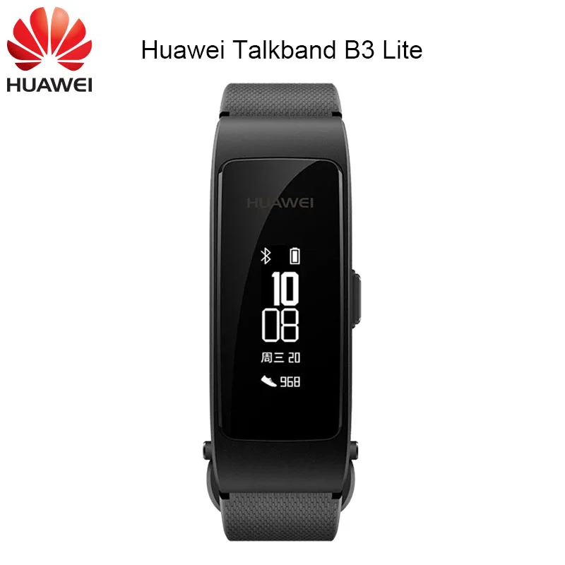 

Original Huawei Talkband B3 Lite Smart Wristband Bluetooth headset Answer/End Call Run Walk Sleep Auto Track Alarm Message
