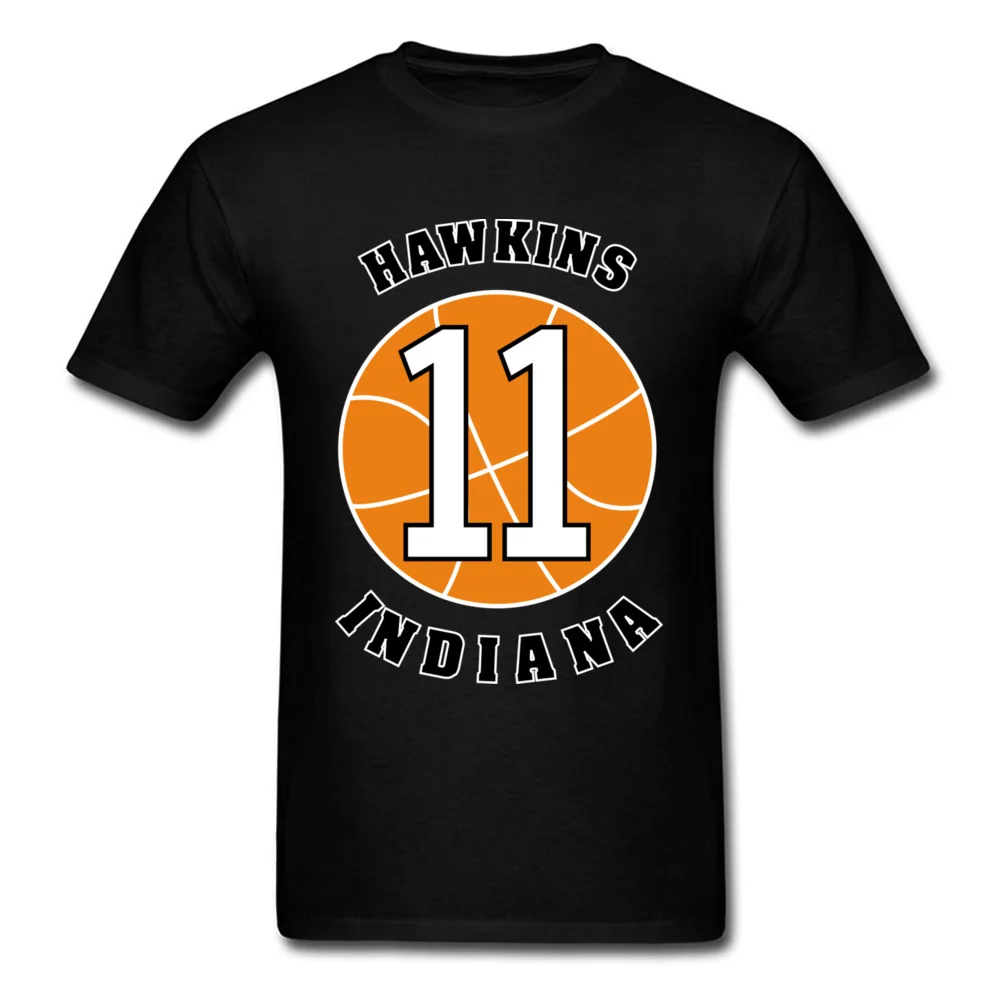 Футболка Stranger Things Eleven Basketballer Hawkins футболки с логотипом Индиана Мужская модная