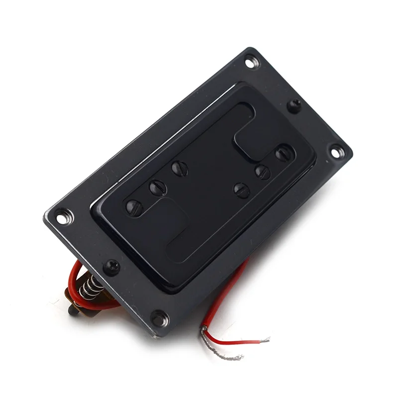 Mini Style Two Line 6 Hole Electric Guitar Humbucker Pickup Neck/Bridge Pickup Black