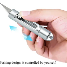 Карманный нож для маяка, бумажный нож, экспресс-нож, съемное лезвие ключ-нож, маленький подвесной нож для фруктов, EDC нож