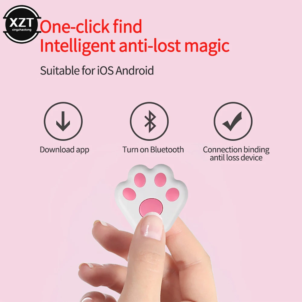Wireless Pet Tracer Smart GPS Anti Lost Keychain Dog Cat Locator Kids Alarm Tag Finder Key Collar Tracker Accessories