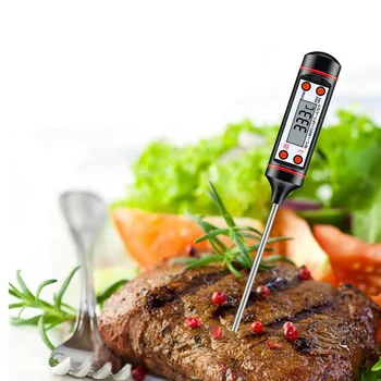 

Digital Meat Thermometer Probe Kitchen Cooking Thermometer Barbecue Grill Food Thermometer for Milk Water Smoker BBQ Accessories