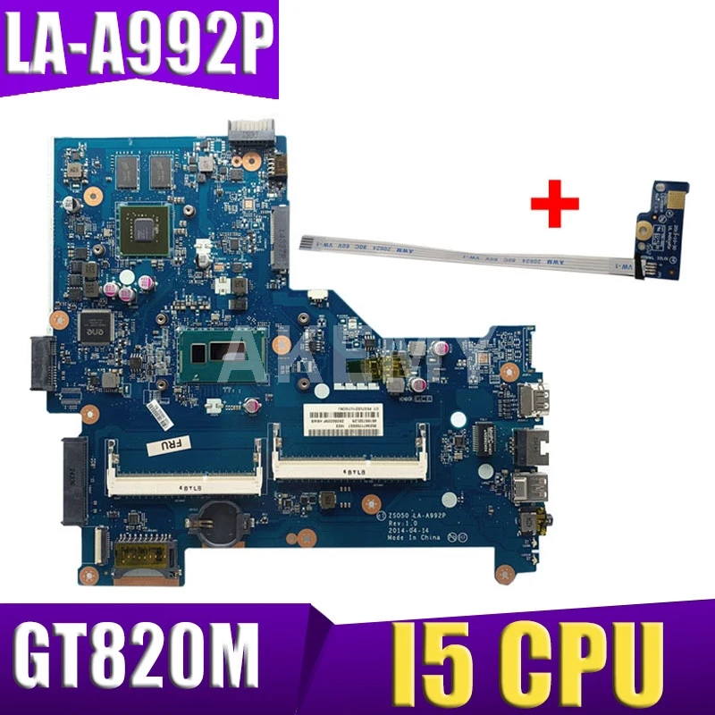 XinKaidi для ноутбука HP 15-R Motheboard 15 6 дюймов 760970-501 760970-001 ZSO50 LA-A992P основная плата I5-4210U CPU