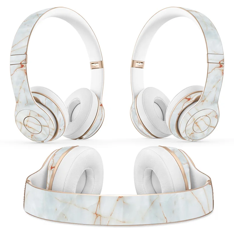 Marbling design Headphone Sticker for Beats Solo 2 solo 3 Wireless Headphone skin sticker for solo2 solo3 vinyl sticker 