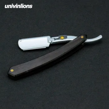 

Univinlions Wooden Straight Sharp Beard Shaver Tool Razor Blade Safty Foldable Shaving Razor Barber Male Men Women Hair Removal