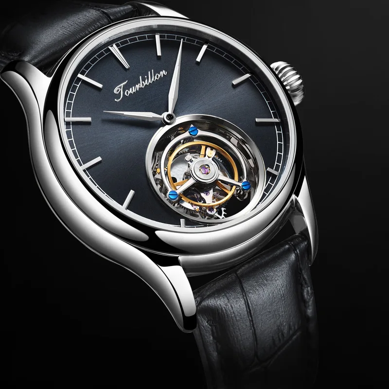 Новый Топ бренд Топ Мужская Бизнес техника турбийон часы для движения роскошные классические ретро Креативные мужские часы core machinery
