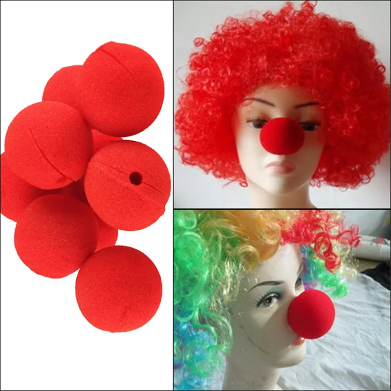 Funny Red Sponge Foam Clown Nose Dress-up Stage Props For Halloween...