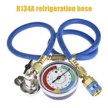 

Car Air Conditioning Accessories AC R134A Refrigerant Recharge Measuring Hose with Gauge High Quality