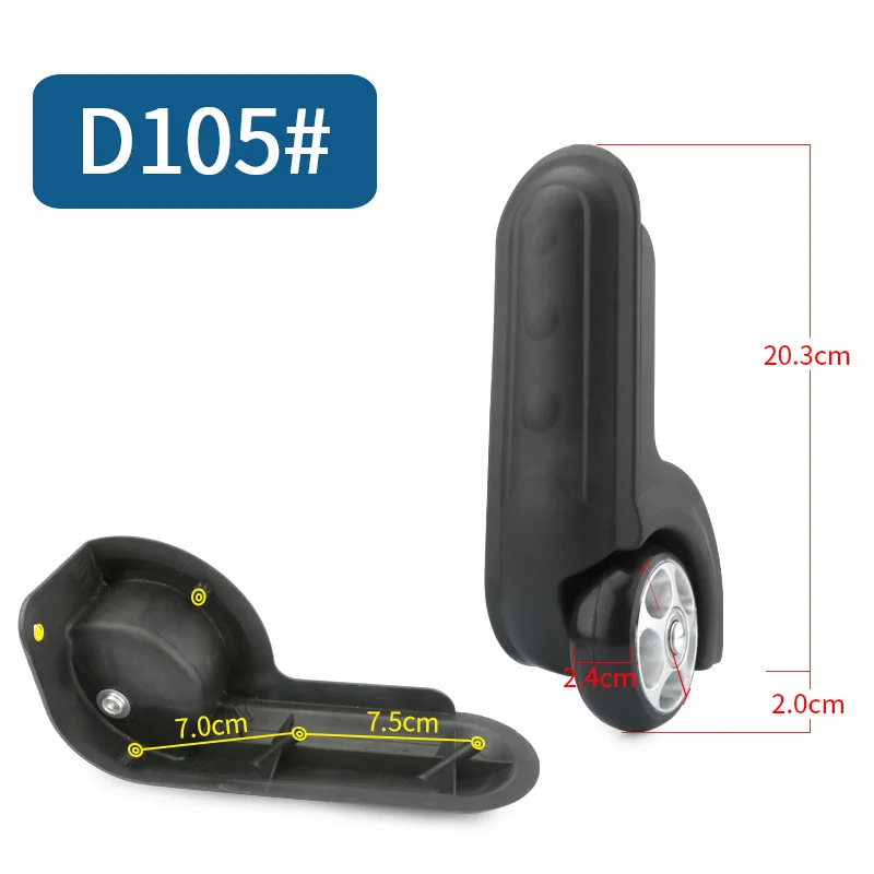 Luggage Suitcase Accessories  Replacement Rolling Luggage Wheels Pull Rod Box Directional Password Box Fashion Colored Wheel