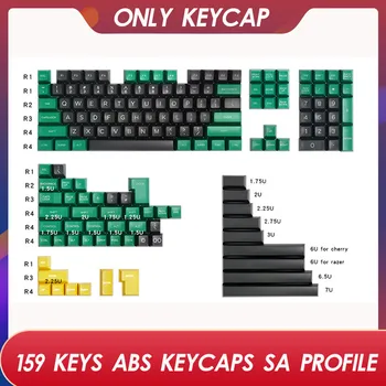 

159 Keys ABS Keycaps SA Profile Two Color Molding For MX Switch Customized Gaming Mechanical Keyboard 87 104 Keys Keycap Set