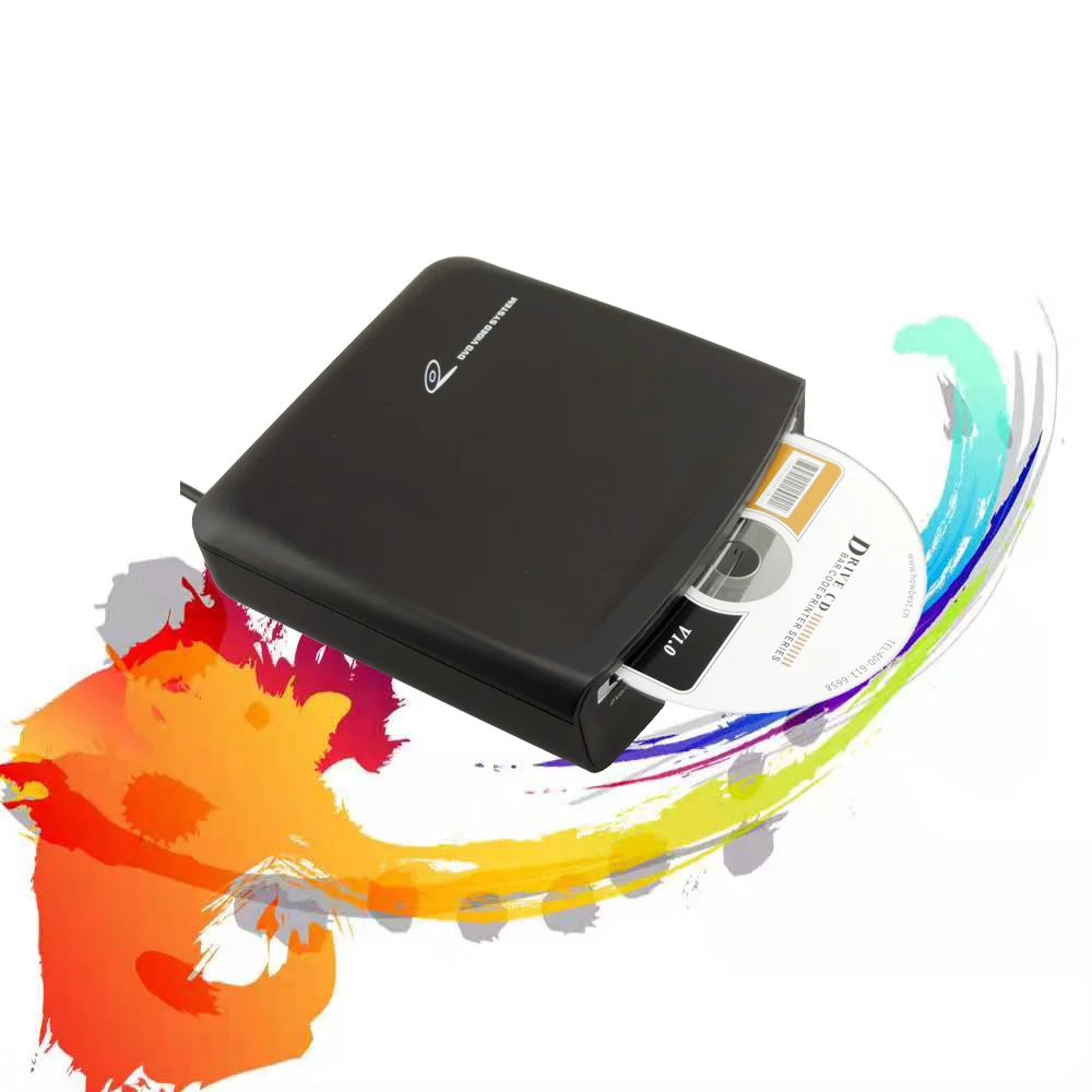 Universal External Car CD System MP3 HD Video Player With USB PowerP