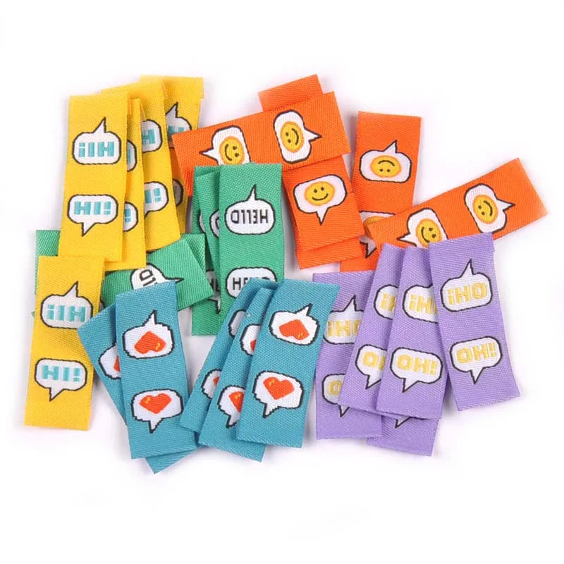 50Pcs/Lot Multicolor embroidery Labels Sewing Garment Handmade Accessories Clothes Care Bags Tags DIY Crafts 1.5x4cm c2777 packaging labels clothing labels garment labels sewing labels