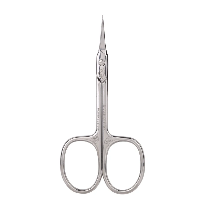 1pc STALEKS SX-31-1z Stainless Steel Dead Skin Olecranon Scissors Eyebrow Scissors Magnolia Pattern Exfoliating Makeup Tools 5