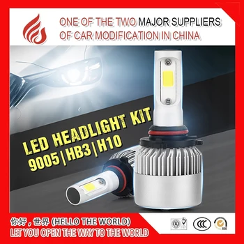 

2 pieces LED 9005/HB3 H10 Auto S2 Car Headlight Bulbs Car Styling 6000K led light