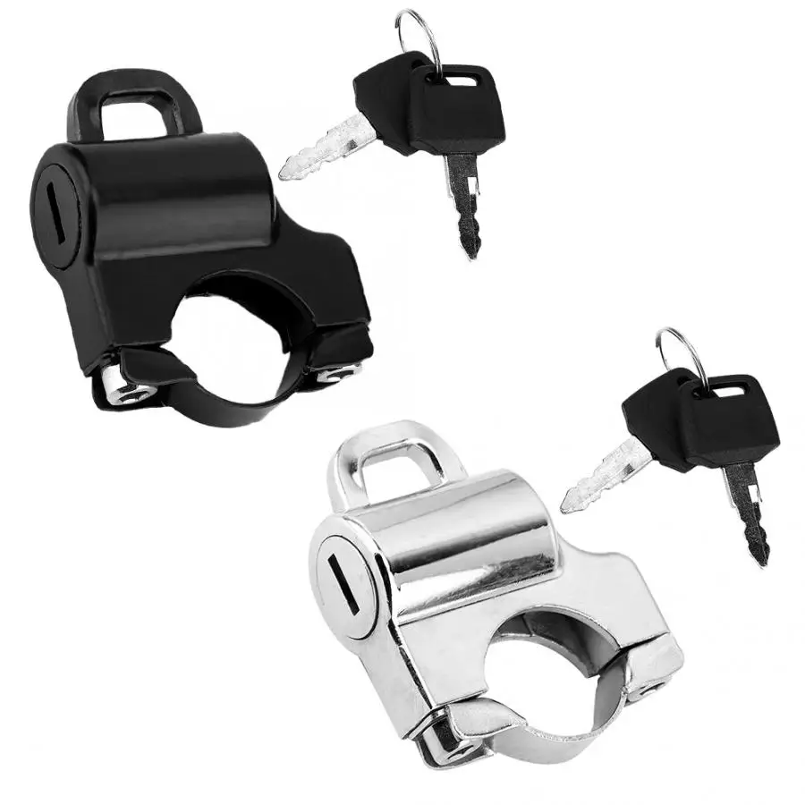 Universal Motorcycle Helmet Lock 22mm Handlebars Helmet Security Lock