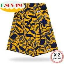 Анкара африканская восковая печатная ткань 12 ярдов Хлопок Воск Гана воск нигерийский стиль для шитья африканские платья одежда 111820