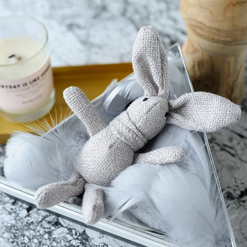 Шарф желаний кролик льняная длинноногая Кукла Кролик плюшевая игрушка свадебный подарок сумка кукла-подвеска брелок украшение автомобиля