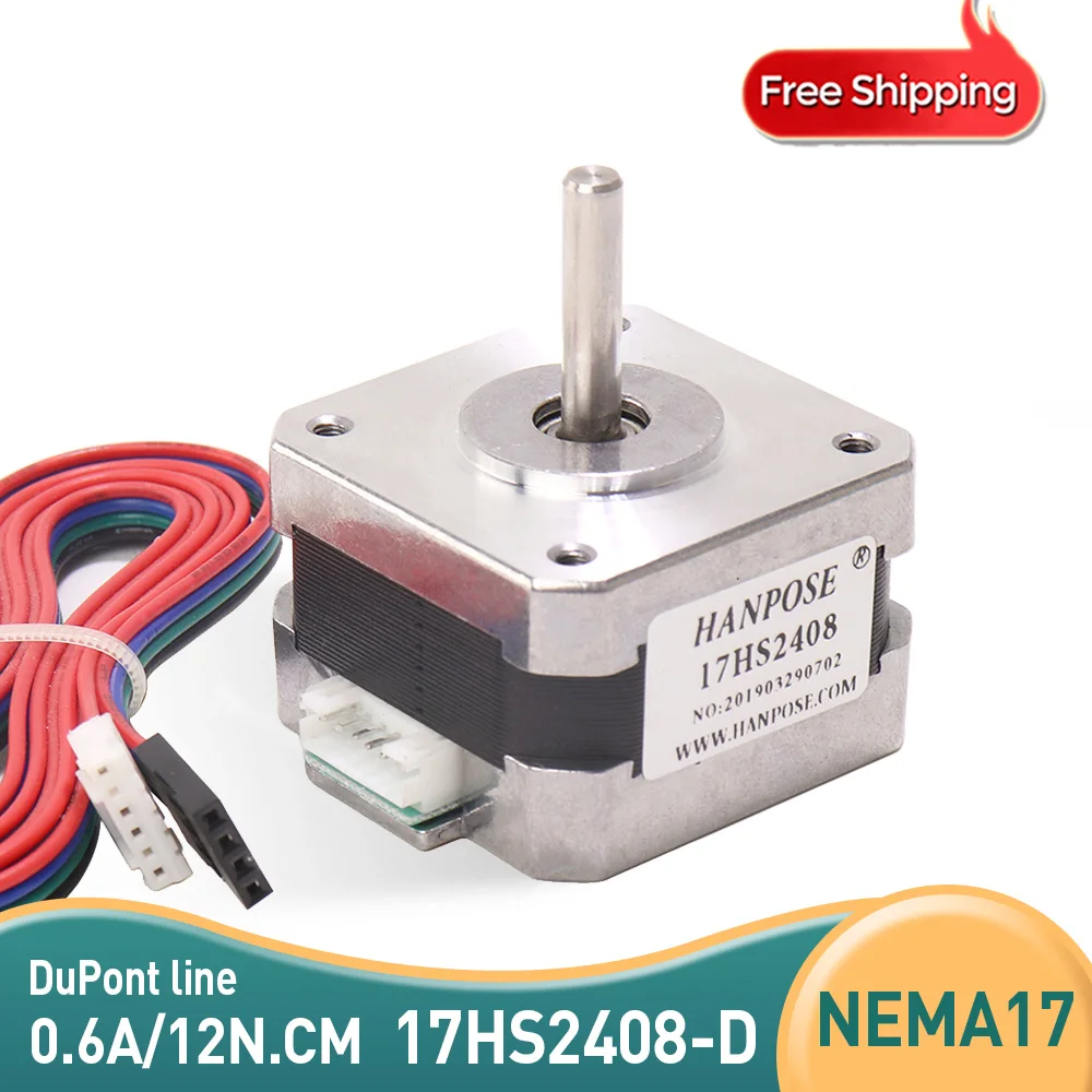 Cabos Stepper Motor Fio Dupont para Cnc Laser Grinding Foam Plasma Cutting Impressora 3d Nema17 1.8 Graus 17hs2408-d