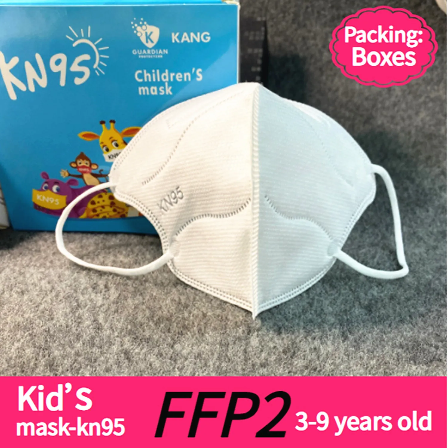 Детские маски KN95 для мальчиков и девочек ffp2mask Многоразовые Дышащие kn95