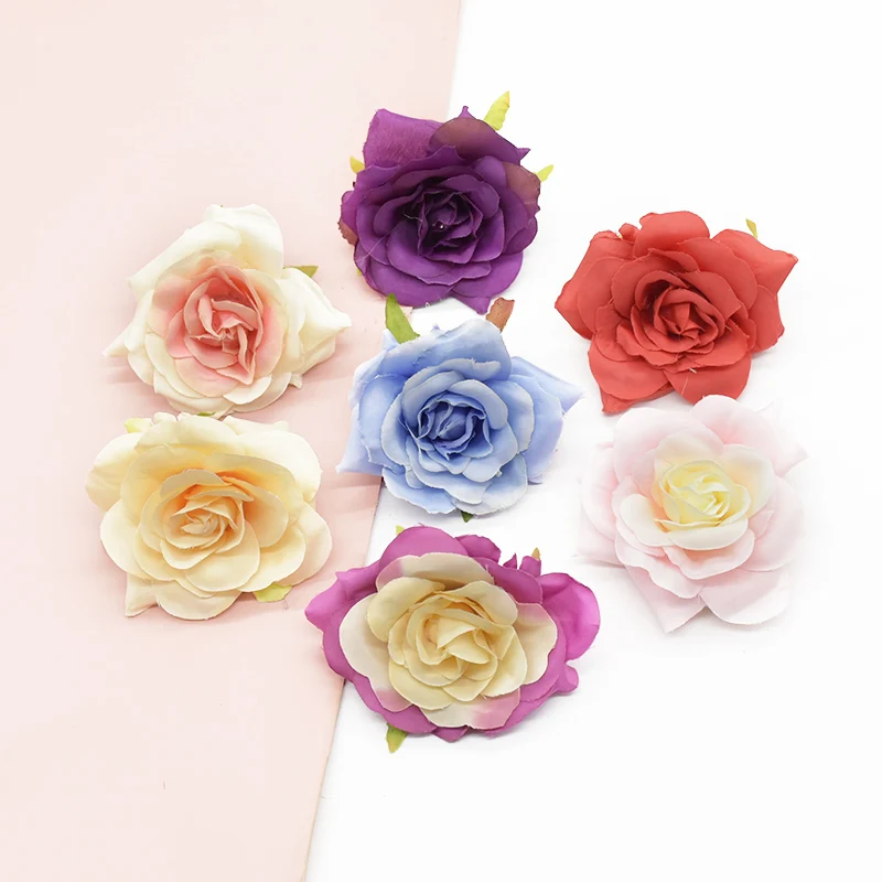 

8CM Artificial flowers Wedding holiday supplies Indoor furnishings Diy Flower arrangement Candy box Scrapbooking Home Decoration