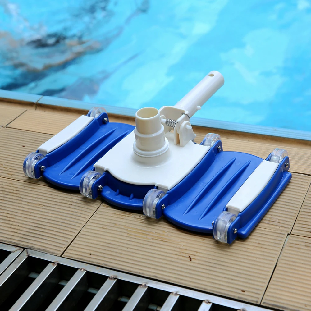 14inch Flexible Spa Pool Blue white Plastic Vacuum Head for Cleaning Debris from Pool Floors