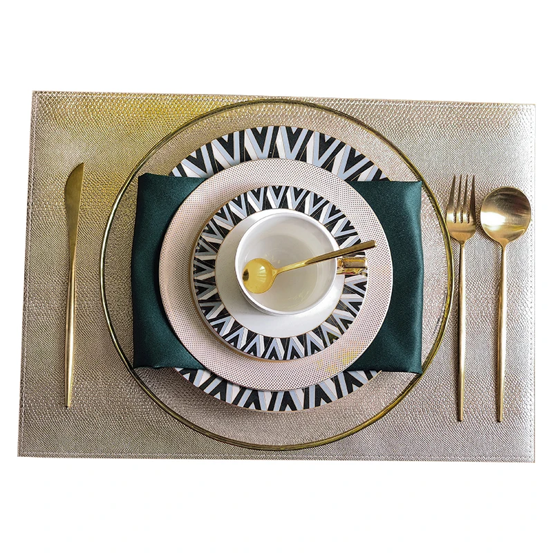 Teal black and white Bone Luxury Creative Tableware Set 5 Teal black and white Bone Luxury Creative Tableware Set 5