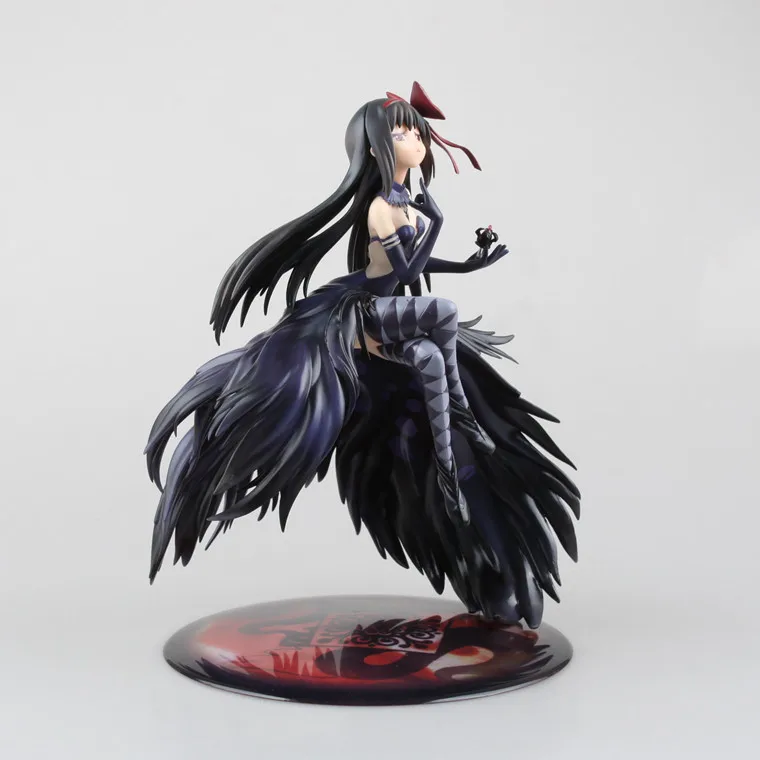 Аниме Puella Magi Madoka Magica Akemi Homura Devil Ver. 25 см ПВХ фигурка Коллекционная модель