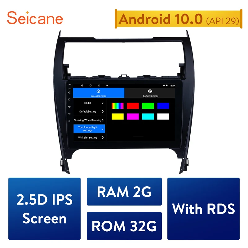 Seicane Android 10 0 автомобильный мультимедийный плеер Автомобильный DVD для 2012 2017 TOYOTA CAMRY