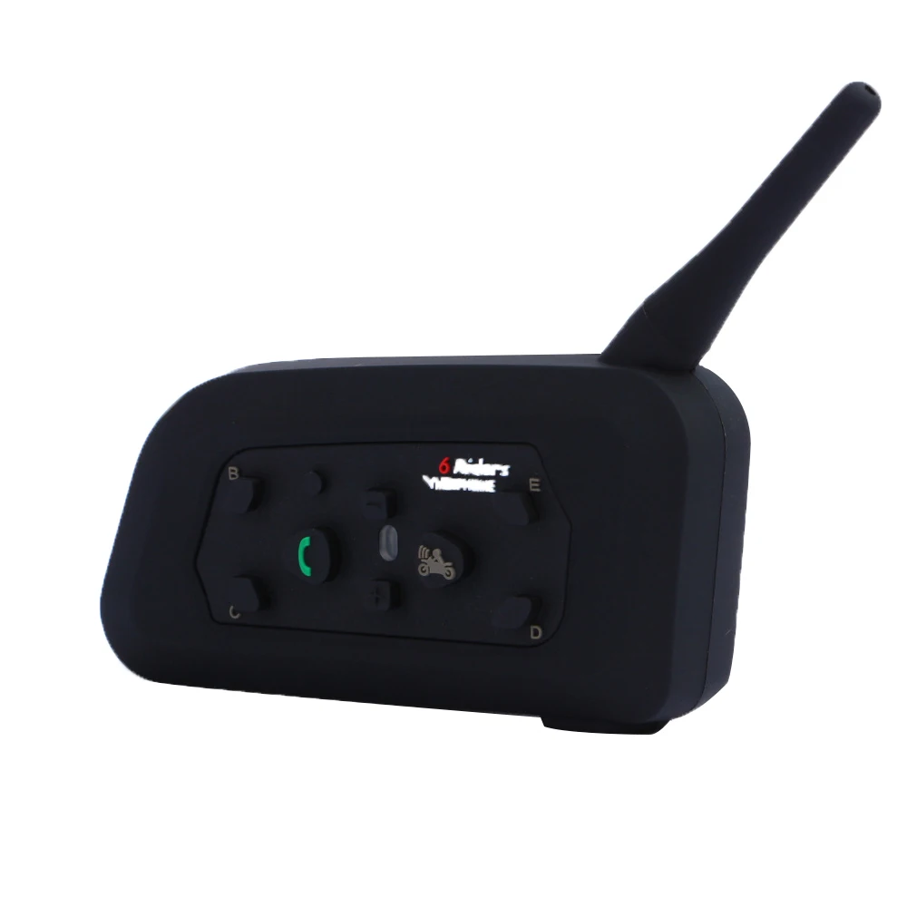 Мотоциклетный шлем Bluetooth 3,0 V6 1200M 6 Rider Беспроводная рация CSR BC5 аксессуары для украшения мотоцикла зарядное устройство кабель