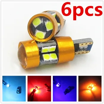 

6x T10 19SMD Car 3030 LED Chip Turn Ligh T10 168 194 2825 W5W LED Bulbs For Parking Position Light or License Plate Lights 12V