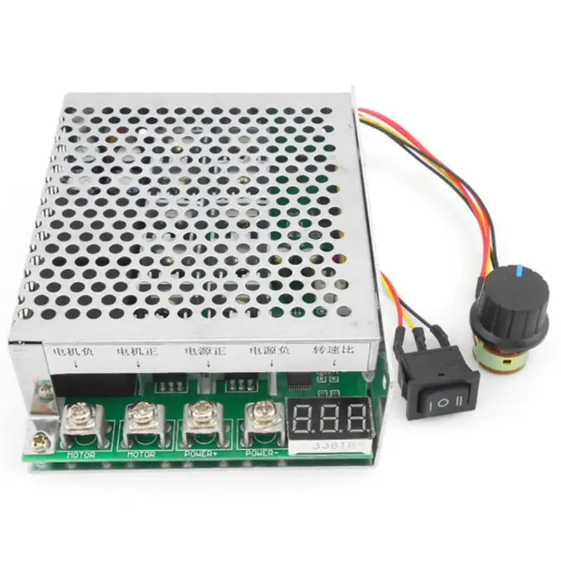 

PWM DC Motor Speed Controller DC 10-55V 12V 24V 36V 60A Forward Revers Switch