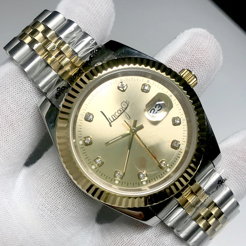 

New Gold Luxury Brand Watch 36mm & 40mm Automatic glide smooth second hand Mechanical Datejust Watches AAA